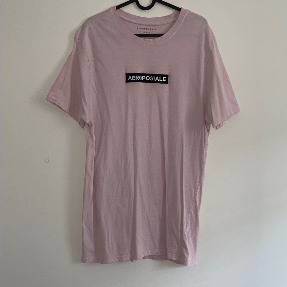 Aeropostale Pink Crew Neck Short Sleeve Tee